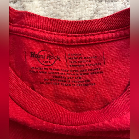 Hard Rock Cafe men’s graphic Tee T shirt Orlando size XL RED - Picture 3 of 6